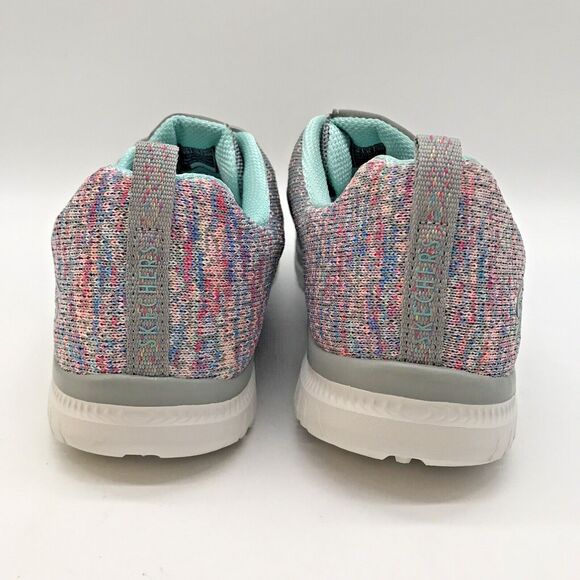 Skechers Virtue Slip-On Sneakers Women's 9 Gray/Multi Vegan Memory Foam Low Shoe - Picture 4 of 10